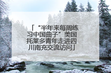 “半年来每周练习中国曲子”美国托莱多青年走进四川南充交流访问