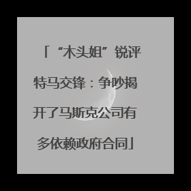 “木头姐”锐评特马交锋：争吵揭开了马斯克公司有多依赖政府合同