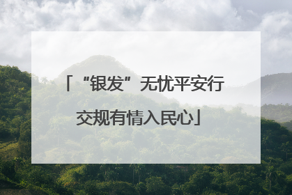 “银发”无忧平安行 交规有情入民心