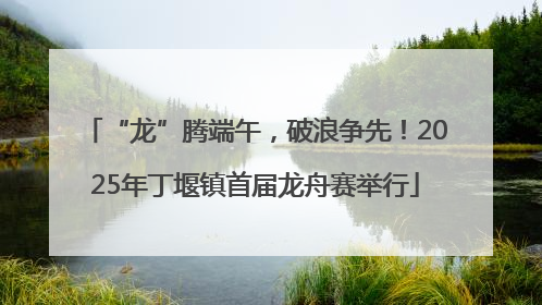 “龙”腾端午，破浪争先！2025年丁堰镇首届龙舟赛举行