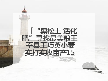 “黑松土 活化肥”寻找最美粮王 莘县王巧英小麦实打实收亩产1515.4斤 超对照田144斤！