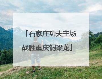 石家庄功夫主场战胜重庆铜梁龙