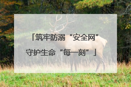 筑牢防溺“安全网”守护生命“每一刻”