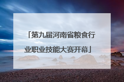 第九届河南省粮食行业职业技能大赛开幕