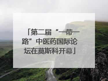 第二届“一带一路”中医药国际论坛在莫斯科开幕