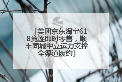 美团京东淘宝618竞逐即时零售，顺丰同城中立运力支撑全渠道履约