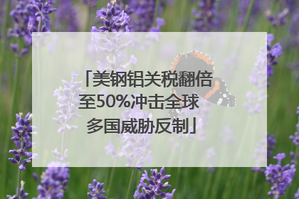 美钢铝关税翻倍至50%冲击全球 多国威胁反制
