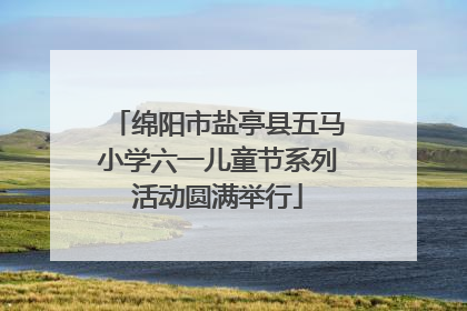 绵阳市盐亭县五马小学六一儿童节系列活动圆满举行