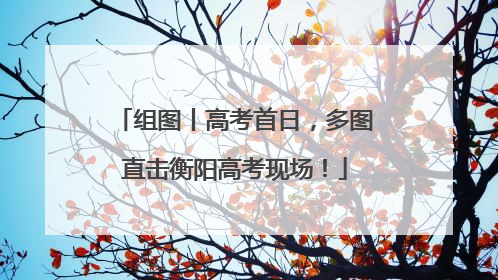 组图丨高考首日，多图直击衡阳高考现场！