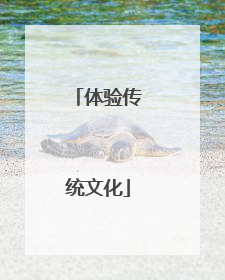 体验传统文化