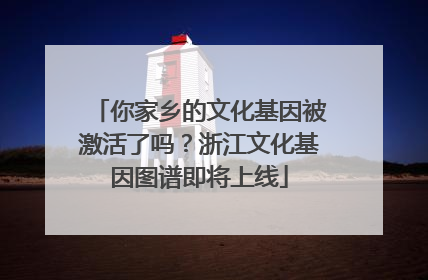 你家乡的文化基因被激活了吗？浙江文化基因图谱即将上线