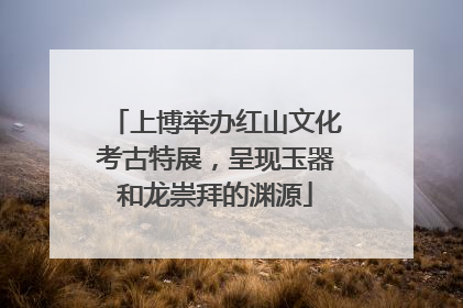 上博举办红山文化考古特展，呈现玉器和龙崇拜的渊源