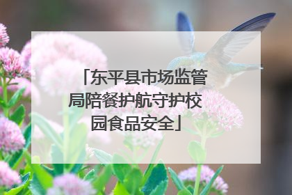 东平县市场监管局陪餐护航守护校园食品安全