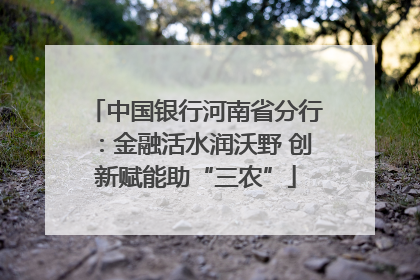 中国银行河南省分行：金融活水润沃野 创新赋能助“三农”