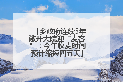 乡政府连续5年敞开大院迎“麦客”：今年收麦时间预计缩短四五天