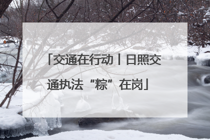 交通在行动丨日照交通执法“粽”在岗