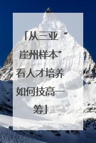 从三亚“崖州样本”看人才培养如何技高一筹