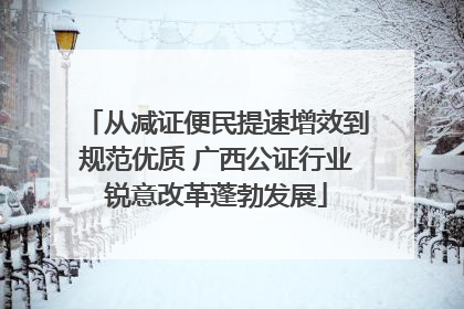 从减证便民提速增效到规范优质 广西公证行业锐意改革蓬勃发展