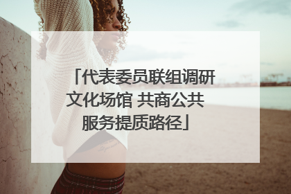代表委员联组调研文化场馆 共商公共服务提质路径