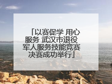 以赛促学 用心服务 武汉市退役军人服务技能竞赛决赛成功举行