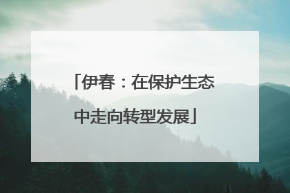 伊春：在保护生态中走向转型发展