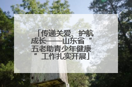 传递关爱、护航成长——山东省“五老助青少年健康”工作扎实开展