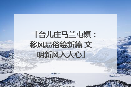 台儿庄马兰屯镇：移风易俗绘新篇 文明新风入人心