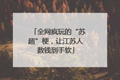 全网疯玩的“苏超”梗，让江苏人数钱到手软