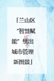 兰山区“智慧赋能”绣出城市管理新图景