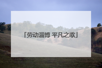 劳动淄博 平凡之歌