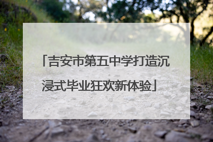 吉安市第五中学打造沉浸式毕业狂欢新体验