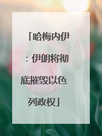 哈梅内伊：伊朗将彻底摧毁以色列政权