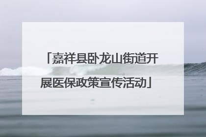 嘉祥县卧龙山街道开展医保政策宣传活动