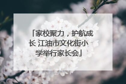 家校聚力，护航成长 江油市文化街小学举行家长会