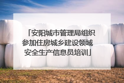 安阳城市管理局组织参加住房城乡建设领域安全生产信息员培训
