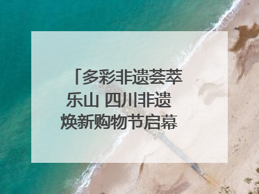 多彩非遗荟萃乐山 四川非遗焕新购物节启幕｜镜观四川