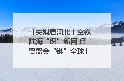 央媒看河北丨空铁陆海“织”新网 经贸盛会“链”全球