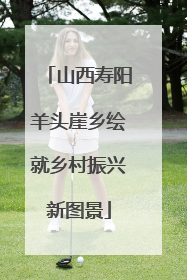 山西寿阳羊头崖乡绘就乡村振兴新图景