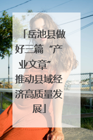 岳池县做好三篇“产业文章” 推动县域经济高质量发展