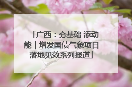 广西：夯基础 添动能｜增发国债气象项目落地见效系列报道