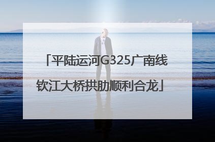 平陆运河G325广南线钦江大桥拱肋顺利合龙