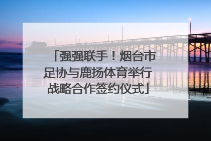 强强联手！烟台市足协与鹿扬体育举行战略合作签约仪式