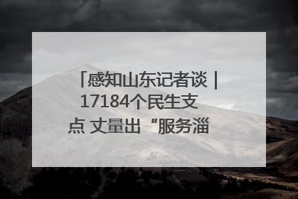 感知山东记者谈｜17184个民生支点 丈量出“服务淄博”的文明温度
