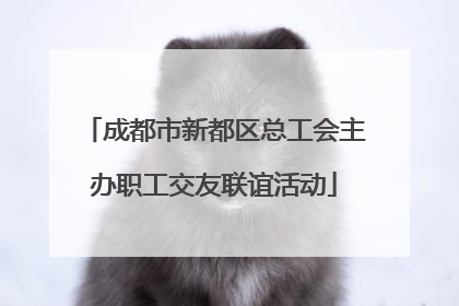 成都市新都区总工会主办职工交友联谊活动