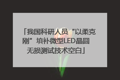我国科研人员“以柔克刚”填补微型LED晶圆无损测试技术空白