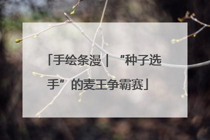 手绘条漫｜“种子选手”的麦王争霸赛