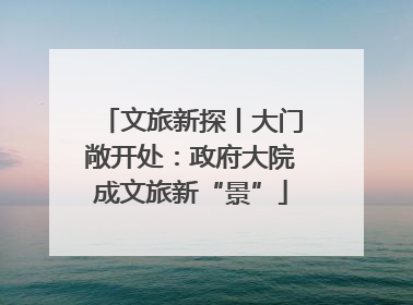 文旅新探丨大门敞开处：政府大院成文旅新“景”