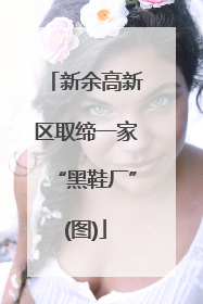 新余高新区取缔一家“黑鞋厂”(图)