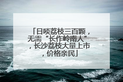 日啖荔枝三百颗，无需“长作岭南人”，长沙荔枝大量上市，价格亲民