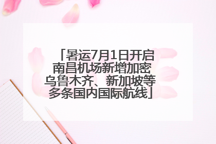 暑运7月1日开启 南昌机场新增加密乌鲁木齐、新加坡等多条国内国际航线